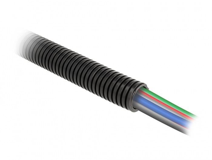 Delock 60458 1mx21,2mm fekete kábelvédő borítás