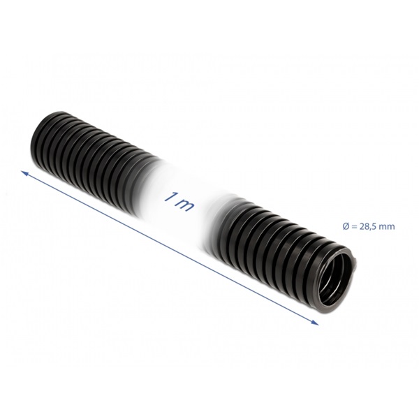 Delock 60459 1mx28,5mm fekete kábelvédő borítás