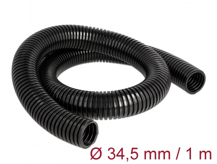 Delock 60460 1mx34,5mm fekete kábelvédő borítás