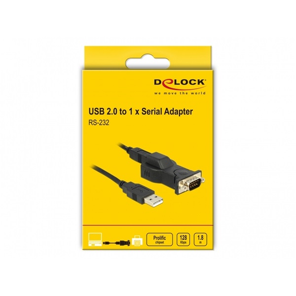 Delock 62589 Adapter USB 2.0 > 1 x soros