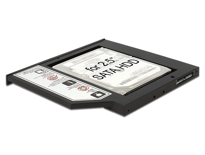 Delock 62669 Slim SATA 5.25" HDD/SSD beépítő-keret 9,5 mm