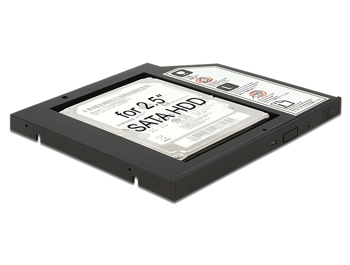Delock 62669 Slim SATA 5.25" HDD/SSD beépítő-keret 9,5 mm