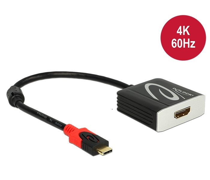Delock 62730 USB Type-C apa > HDMI anya (DP Alt Mode) 4K 60 Hz adapter