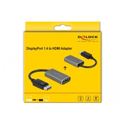 Delock 63118 DisplayPort 1.4 apa - HDMI 8K HDR anya adapter