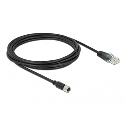 Delock 63165 2,8m Navilock M8 anya - RJ45 apa vízálló kábel