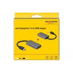 Delock 63200 mini DisplayPort 1.4 apa - HDMI 8K HDR anya aktív adapter
