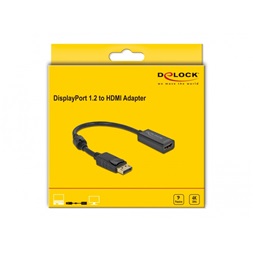 Delock 63559 DisplayPort 1.2 apa - HDMI 4K anya passzív fekete adapter