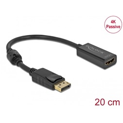 Delock 63559 DisplayPort 1.2 apa - HDMI 4K anya passzív fekete adapter