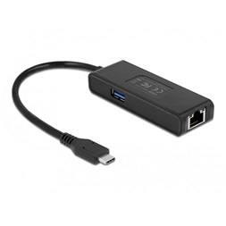 Delock 63826 USB-C apa - USB-A + Gigabit LAN adapter