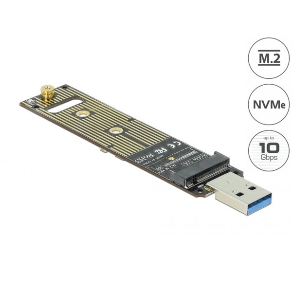 Delock 64069 M.2 M PCIe NVMe SSD USB 3.1 átalakító
