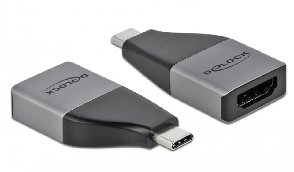 Delock 64119 USB Type-C apa > HDMI anya 4K 60Hz + HDR kompakt adapter