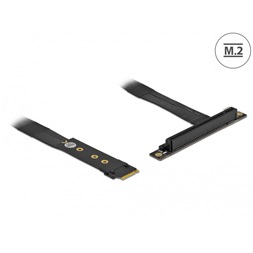 Delock 64134 M.2 M-key - PCIe x16 NVMe 20cm-es hajlított kábel adapter