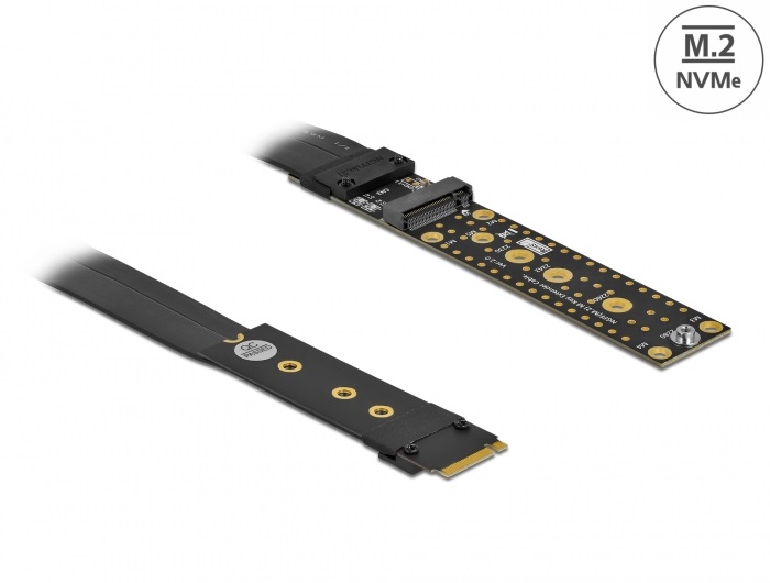 Delock 64136 M.2 M-key NVMe 20cm hosszú Riser kártya