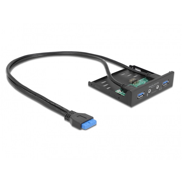 Delock 64150 2xUSB-A 3.2 Gen 1 + HD-Audio 3,5" beépíthető panel