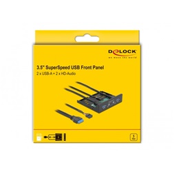 Delock 64150 2xUSB-A 3.2 Gen 1 + HD-Audio 3,5" beépíthető panel