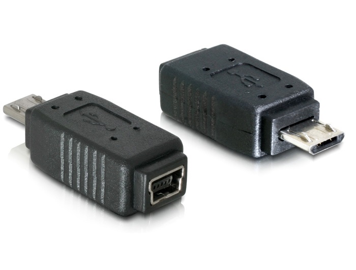 Delock 65063 Adapter USB micro-B male to mini USB 5pin