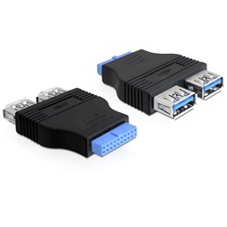 Delock 65324 USB 3.0 anya/2xUSB 3.0 anya adapter