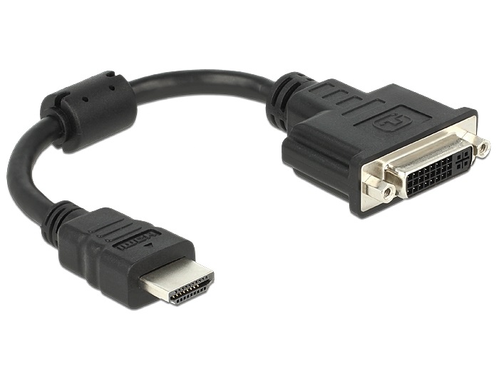 Delock 65327 HDMI apa - DVI 24+1 anya 20cm adapter