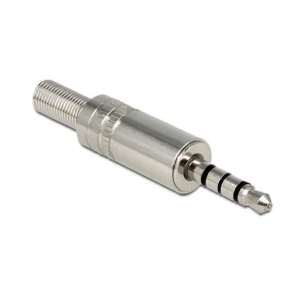 Delock 65546 hajlítás-védelemmel ezüst 3.5 mm sztereó csatlakozódugasz