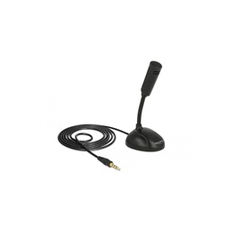 Delock 65872 mikrofon okostelefonhoz / tablethez állvánnyal 3,5 mm-es 4 pólusú sztereó jack