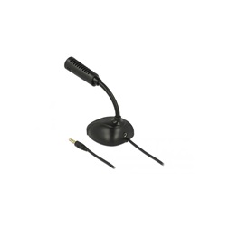 Delock 65872 mikrofon okostelefonhoz / tablethez állvánnyal 3,5 mm-es 4 pólusú sztereó jack