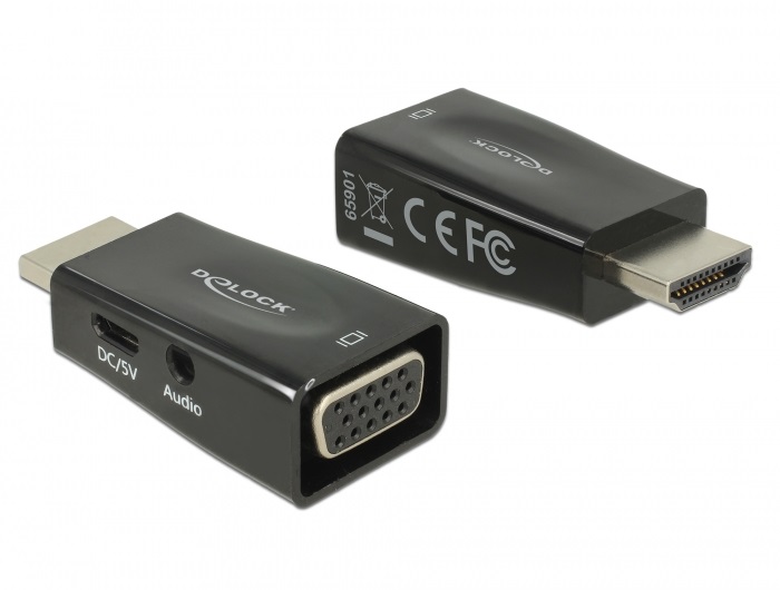 Delock 65901 HDMI-A apa > VGA anya audió adapter