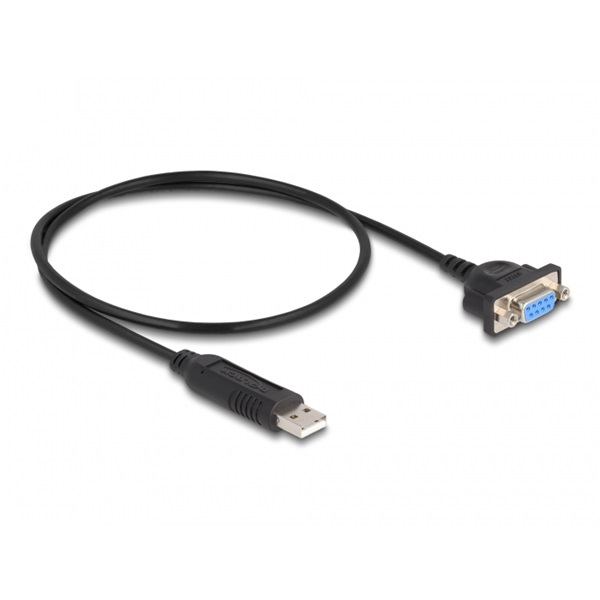 Delock 66453 USB 2.0 soros RS-232 adapterhez kompakt soros konnektor házzal 50 cm FTDI
