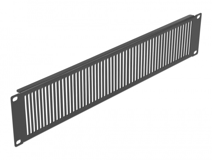 Delock 66671 19" 2U függőlegesen szellőző fekete panel