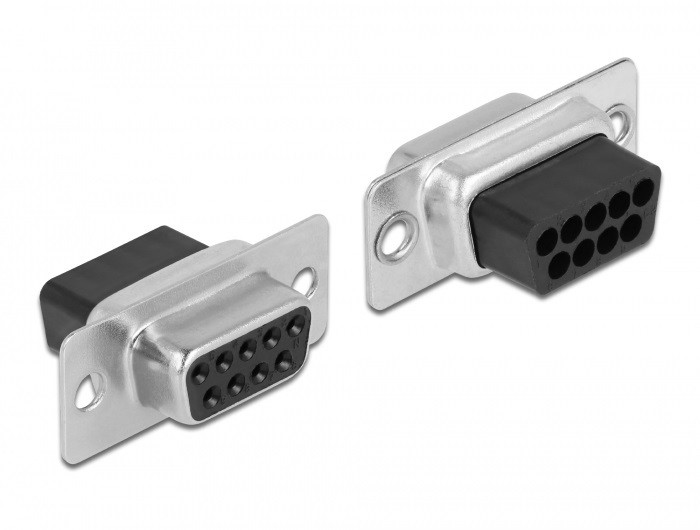 Delock 66770 D-Sub 9-tűs anya - RJ11/RJ14 6P/4C anya összekötő adapter