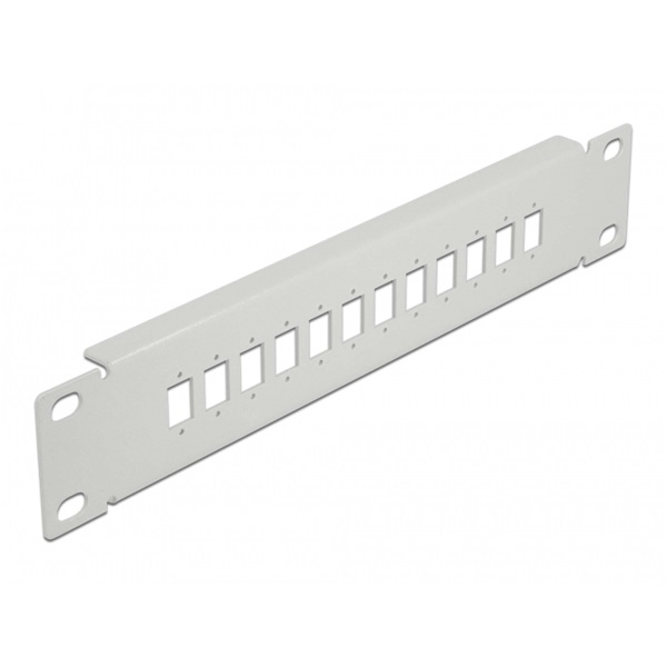 Delock 66803 10" SC Simplex/LC Duplex-hez 1U 12 portos szürke üvegszálas patch panel