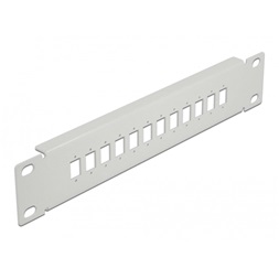 Delock 66803 10" SC Simplex/LC Duplex-hez 1U 12 portos szürke üvegszálas patch panel