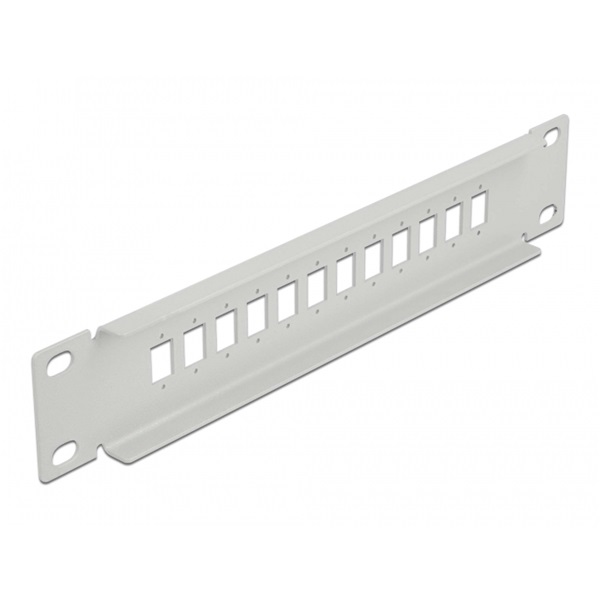 Delock 66803 10" SC Simplex/LC Duplex-hez 1U 12 portos szürke üvegszálas patch panel