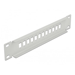 Delock 66803 10" SC Simplex/LC Duplex-hez 1U 12 portos szürke üvegszálas patch panel