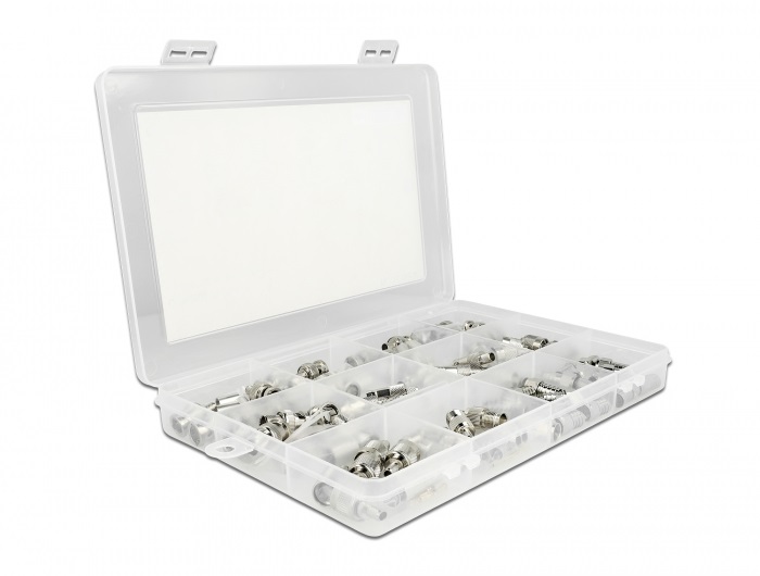 Delock 66811 70db-os 75 Ohm BNC/TNC/F krimp doboz