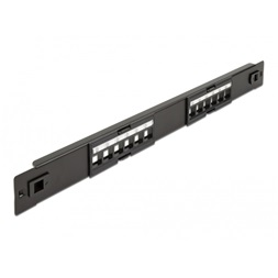 Delock 66821 19" 12 portos eszközmentes Keystone patch panel