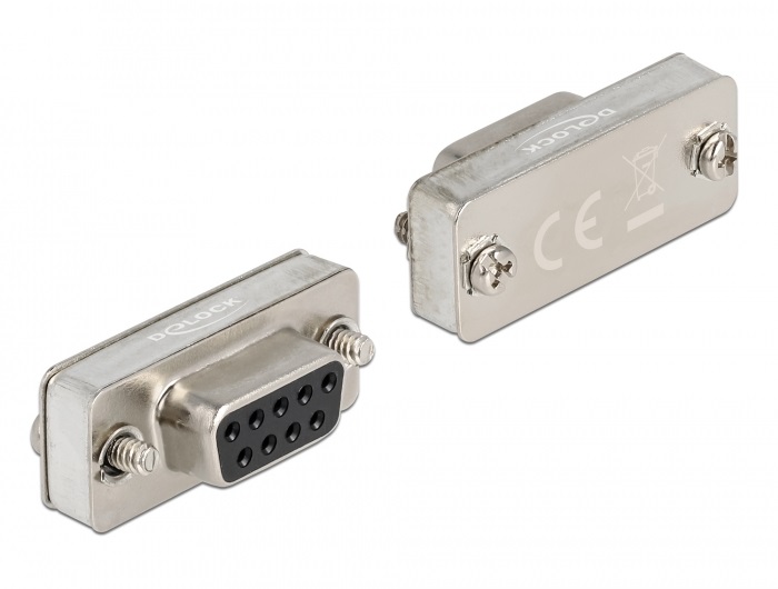 Delock 66825 RS-232/422/485 - DB9 anya loopback adapter