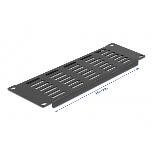 Delock 66840 10" 2U vízszintesen szellőző fekete panel