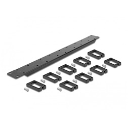 Delock 66850 19" dupla oldalú 9 hurokkal ellátott kábelrendező menetpanel