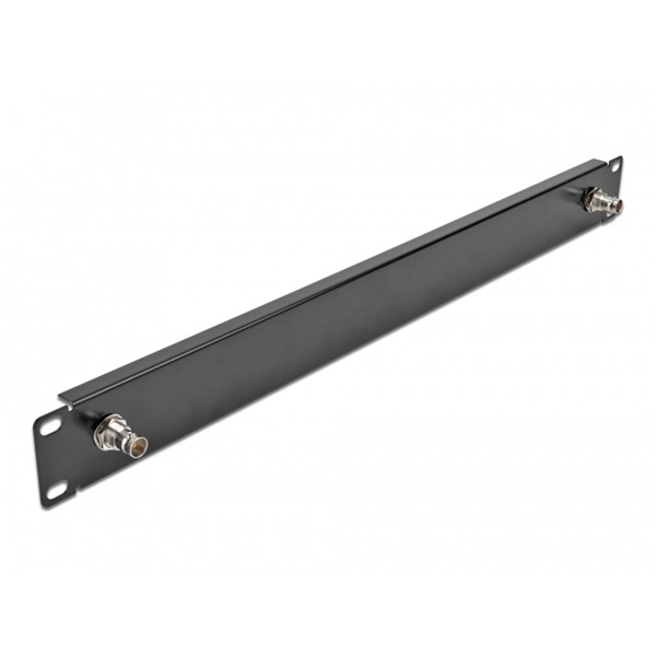 Delock 66852 19" 1U 2xBNC anya fekete panel