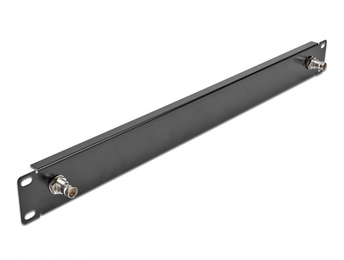 Delock 66852 19" 1U 2xBNC anya fekete panel