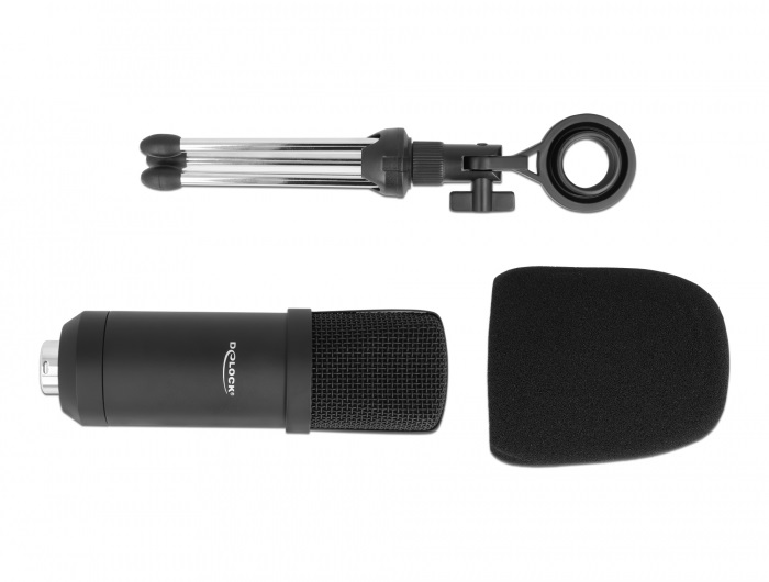 Delock 66882 24bit/192kHz USB kondenzátor streaming/podcasting mikrofon