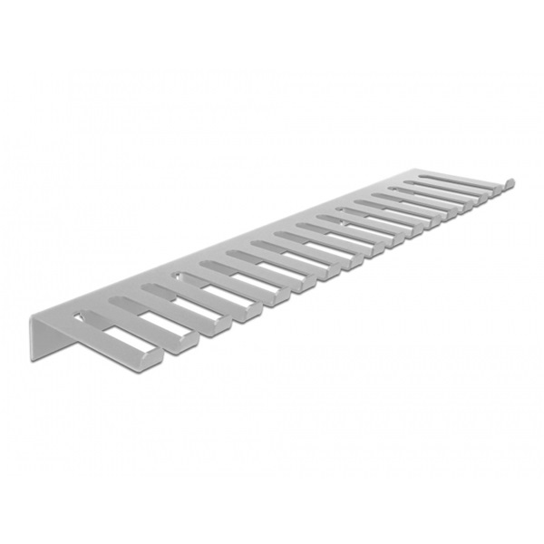 Delock 66887 325x90mm falra rögzíthető szürke kábelrendező