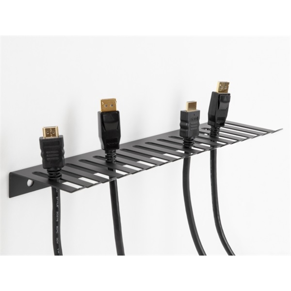 Delock 66887 325x90mm falra rögzíthető szürke kábelrendező