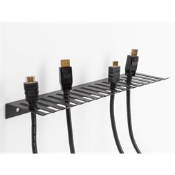Delock 66887 325x90mm falra rögzíthető szürke kábelrendező