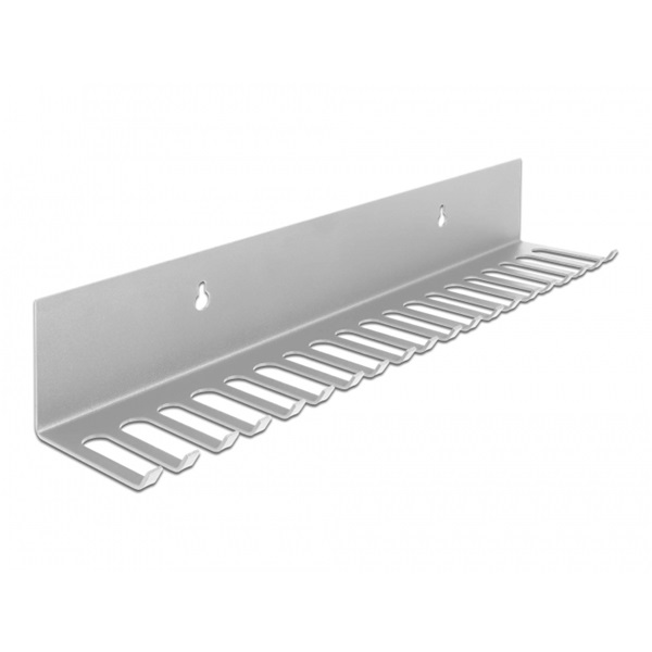 Delock 66888 318x65mm falra rögzíthető szürke kábelrendező