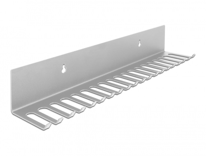 Delock 66888 318x65mm falra rögzíthető szürke kábelrendező