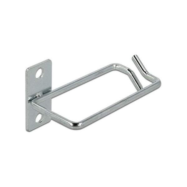 Delock 66517 80 x 40 mm oldalirányban eltolt fém rögzítő lemez kábeltartó
