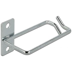 Delock 66517 80 x 40 mm oldalirányban eltolt fém rögzítő lemez kábeltartó