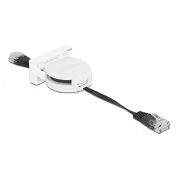 Delock 81361 Easy 45 45x45mm Cat5e RJ45 fekete behúzható kábel