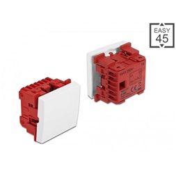 Delock 81364 Easy 45 45x45mm fehér egyes kapcsoló